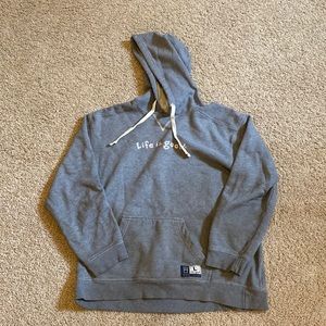 Life is good oversized hoodie